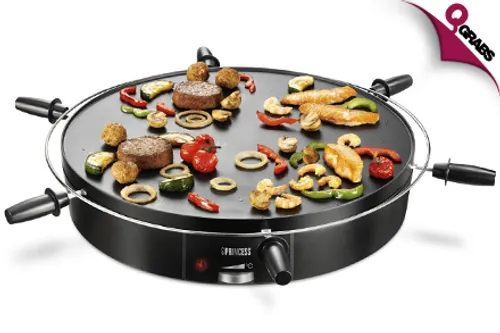 For QR249 Eat Healthy with a Princess Nikki Rotating Table Chef Grill! (QR489 Value)
